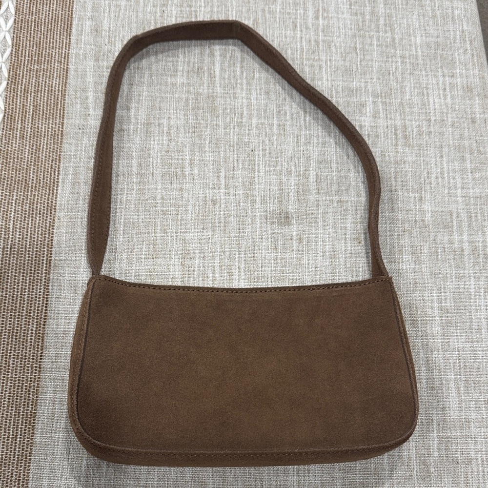 Brandy Melville Brown Suede Shoulder Bag